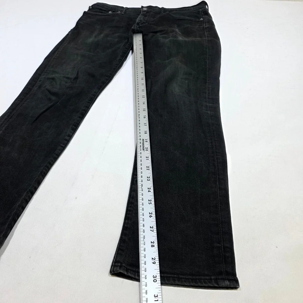 Levi's 511 Slim Fit Jeans Mens 34x30 Black Faded Denim Casual Streetwear Pants
